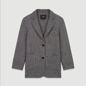 BLAZER-STYLE CHECKED COAT